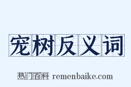 宠树反义词是什么意思的图片